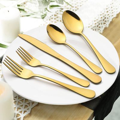 Gold Flatware Set